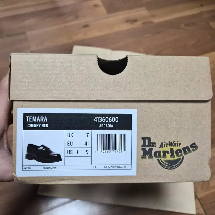 [BUNJANG] Dr. Martens Temera Cherry Leather Boots Size 260 / (새상품)닥터마틴 테마라 체리 260size