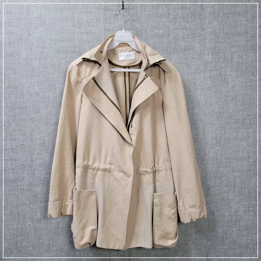 [SOLD OUT] 17. TIME 베이지 린넨야상자켓 여성82-94-160