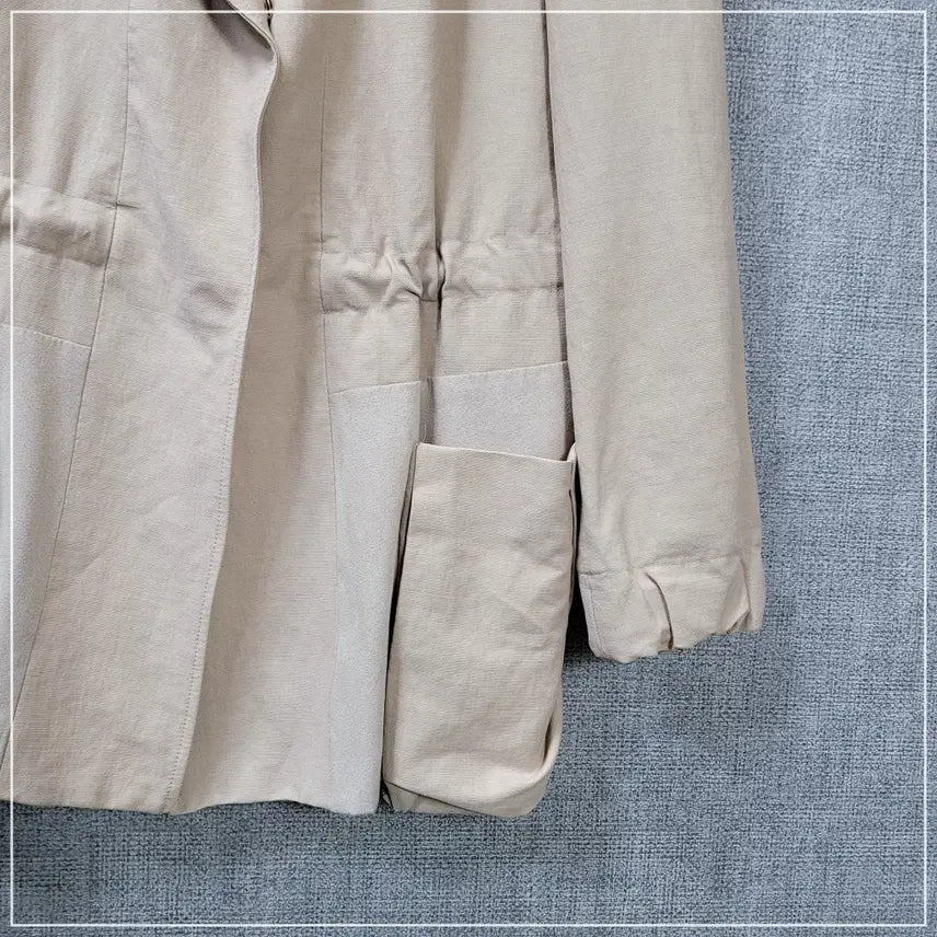 [SOLD OUT] 17. TIME 베이지 린넨야상자켓 여성82-94-160