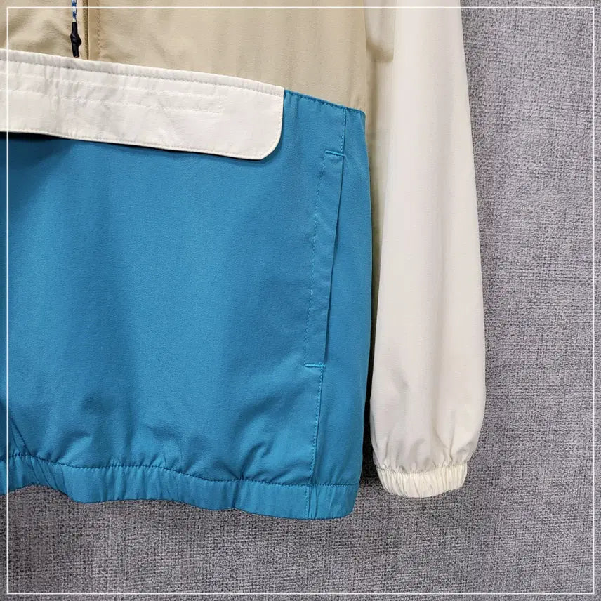 [BUNJANG] Millet Beige Blue Anorak Hooded Jacket Kids 150 / 19. 밀레 베이지블루 아노락후드 키즈150