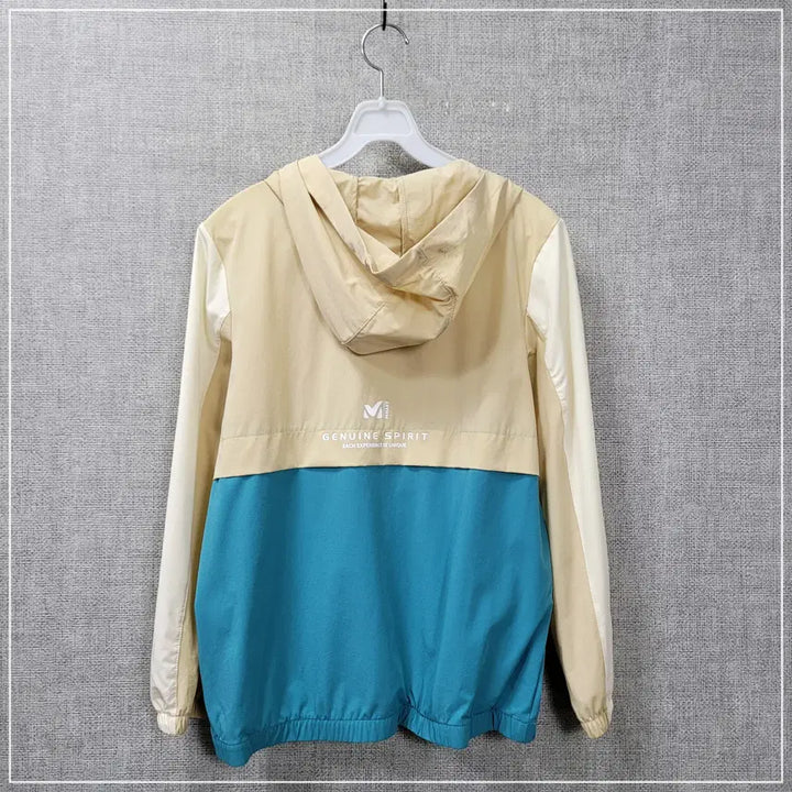 [BUNJANG] Millet Beige Blue Anorak Hooded Jacket Kids 150 / 19. 밀레 베이지블루 아노락후드 키즈150