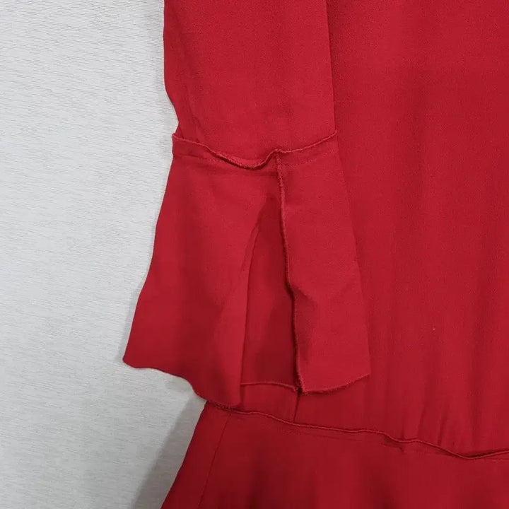 [BUNJANG] Theory Midi Dress Red Frill Sleeve Women&