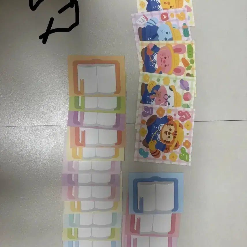 [BUNJANG] Cooking Cookie Removable Stickers Bundle Set / 쿠킹쿠키 다꾸 스티커 리무버블 모조지 일괄 32장