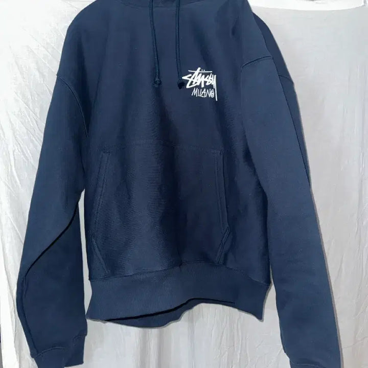 [BUNJANG] Stussy Milano Navy Hoodie L / 스투시 밀라노 네이비 후드티 L