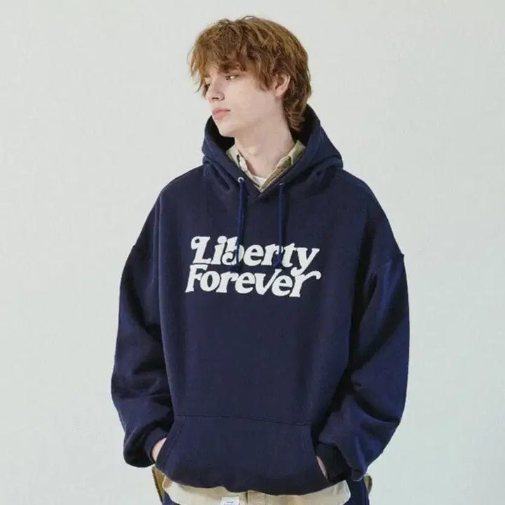 [BUNJANG] Liberate Liberty Forever Navy Hoodie S / 리베라 리버티 포에버 네이비 후드티 S