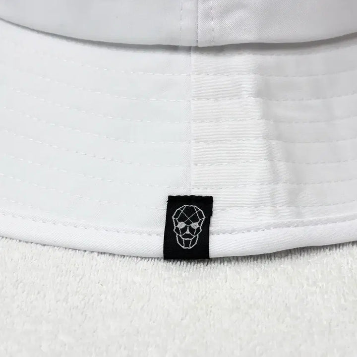 [BUNJANG] Amazingcree White Unisex Bucket Hat / 어메이징크리 화이트 골프모자 남여공용 버킷햇