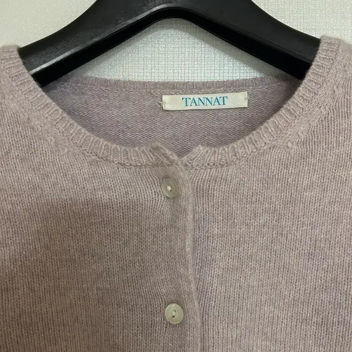[BUNJANG] Tannat Violet Round Neck Raccoon Wool Cardigan / 타낫tannat바이올렛 라운드넥 라쿤울가디건
