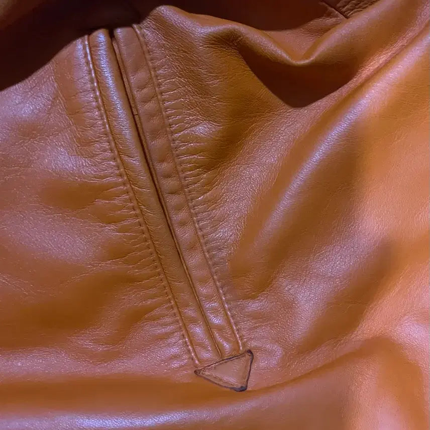 [BUNJANG] AVIREX Icon Leather Jacket / [XXL] 아비렉스 AVIREX 아이콘 레더 자켓 가죽 자켓 오렌지