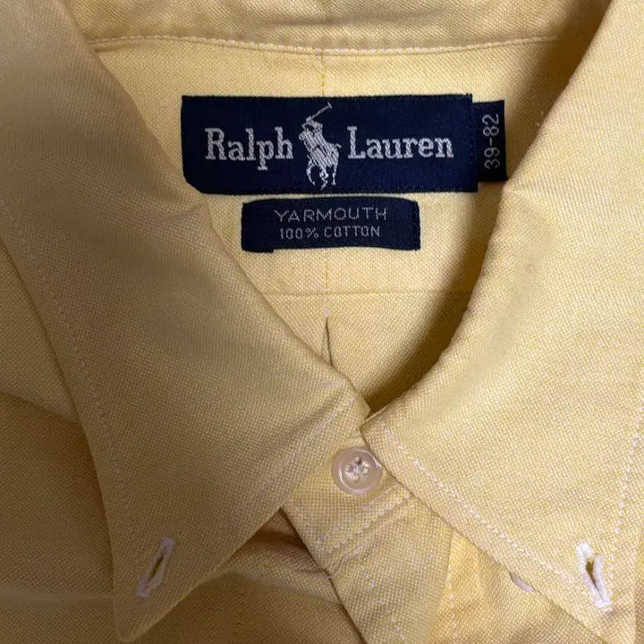 [BUNJANG] Polo Ralph Lauren Yellow Oxford Shirt M / 폴로 랄프로렌 옐로우 옥스포드 셔츠 M