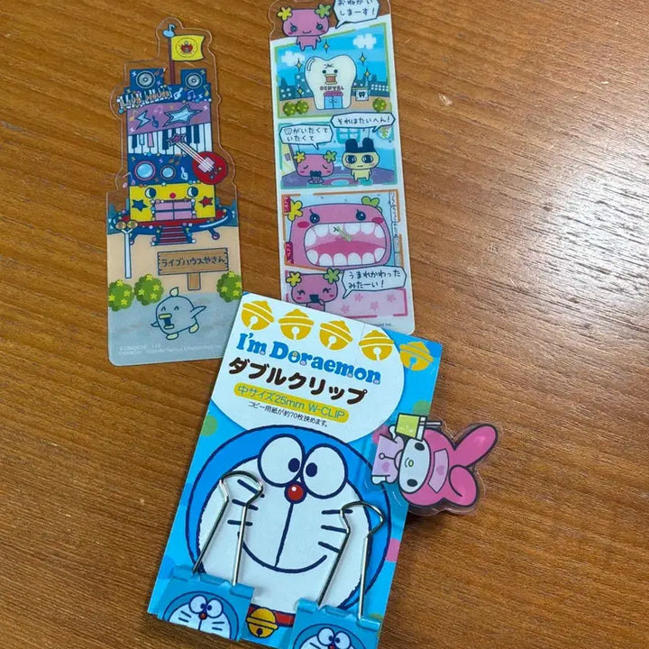 [BUNJANG] Doraemon Bookmark Clip / 빈티지 도라에몽 책갈피 마멜 다마고치 클립 문구