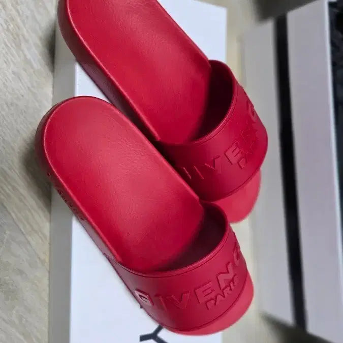 [BUNJANG] Givenchy Red Slippers / 지방시 GIVENCHY 레드 슬리퍼