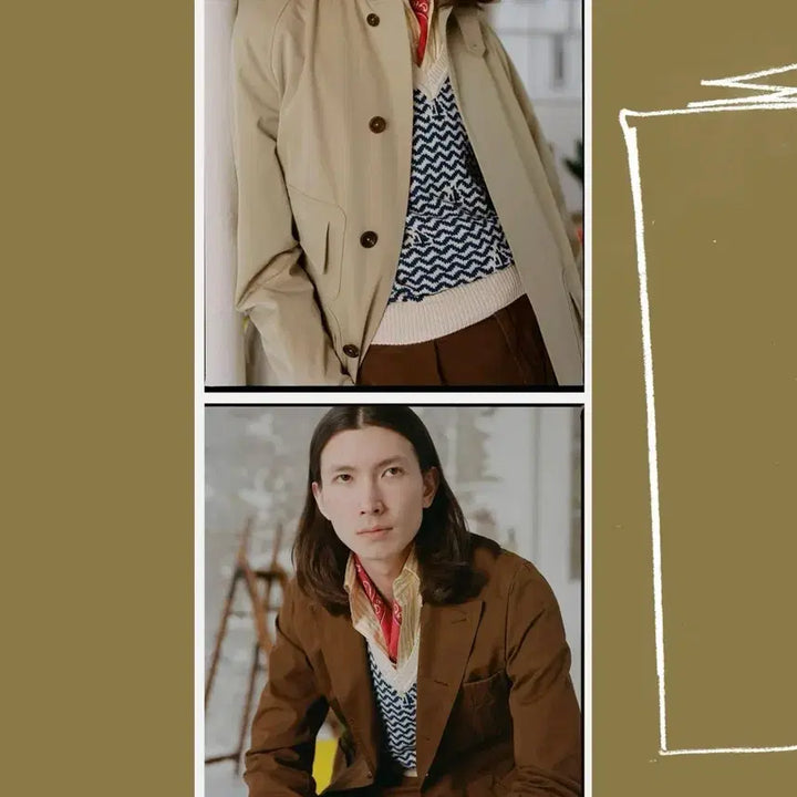 [BUNJANG] Drake's Summer Wave Fair Isle Jumper / 드레익스 Summer wave fair isle jumper