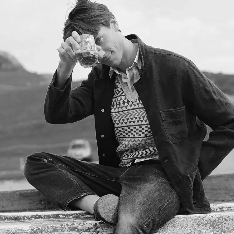 [BUNJANG] Drake's Summer Wave Fair Isle Jumper / 드레익스 Summer wave fair isle jumper