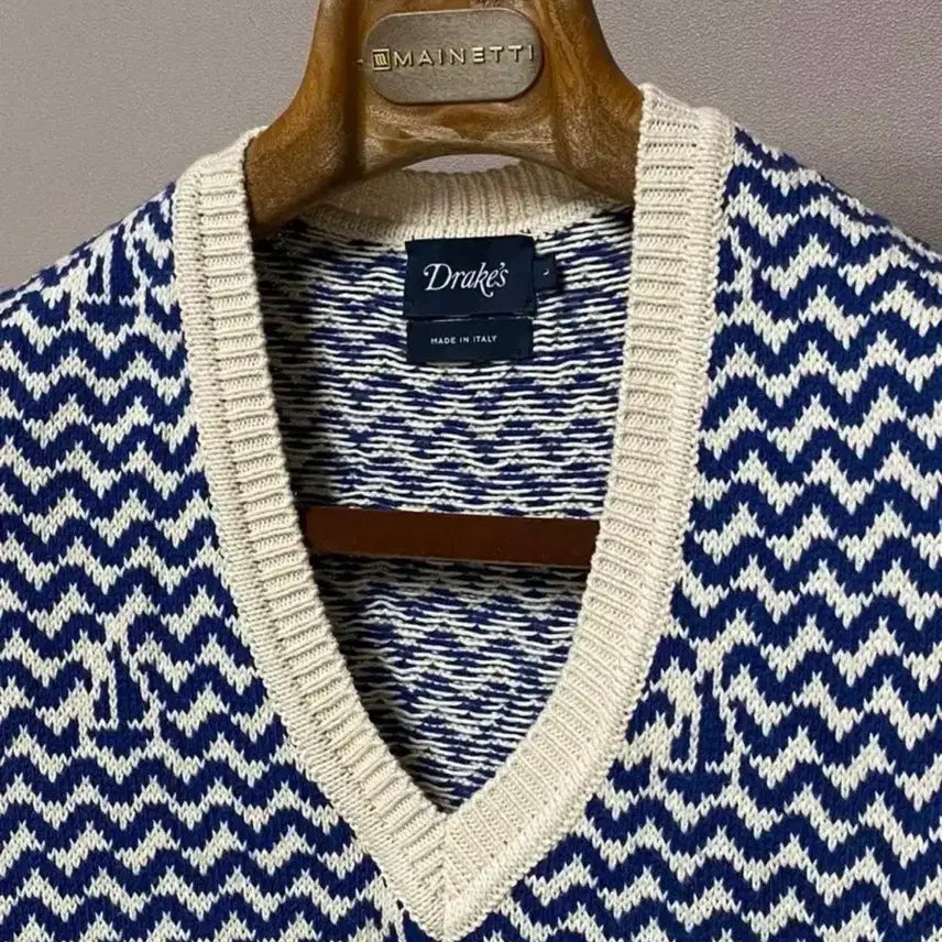 [BUNJANG] Drake's Summer Wave Fair Isle Jumper / 드레익스 Summer wave fair isle jumper