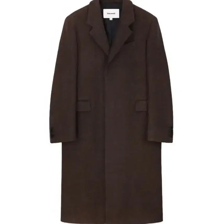 [BUNJANG] Tony Wek Herringbone Tailored Coat / [S] 토니웩 헤링본 싱글 브레스티드 테일러드 코트 블랙 브라운