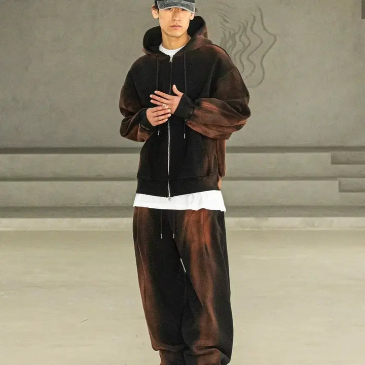 [BUNJANG] Massnoun Oversized Hooded Zip-up Jacket / [M] 매스노운 오버핏 후드 집업 자켓