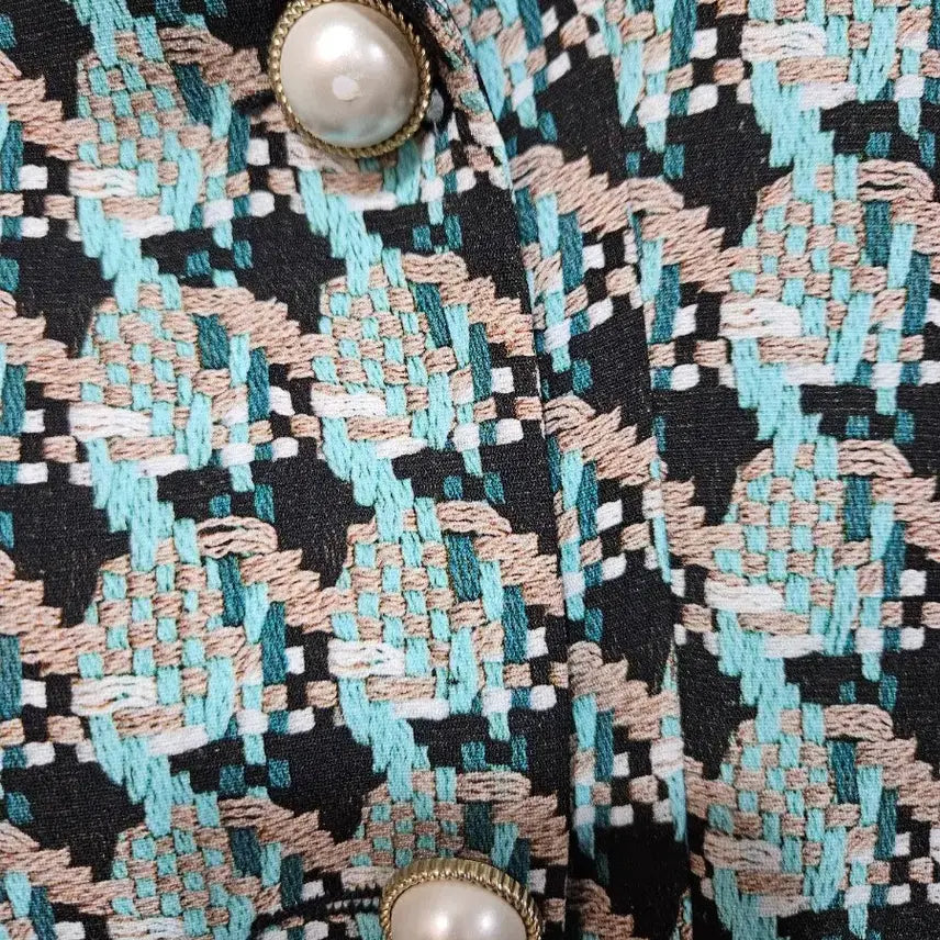 [BUNJANG] ZARA Tweed Double Button Dress Jacket / 자라 트위드 더블 버튼 원피스 자켓