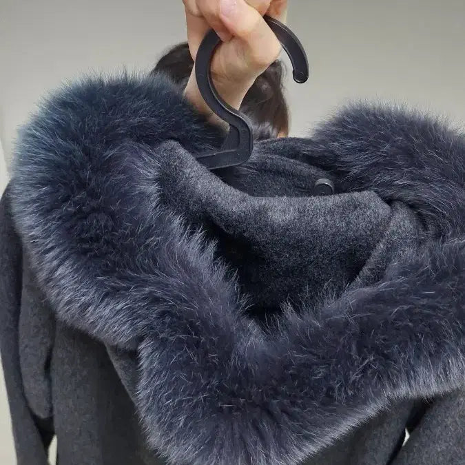 [BUNJANG] BOBOS Fox Fur Hooded Coat / BOBOS 폭스퍼 후드 코트 40사이즈 새제품