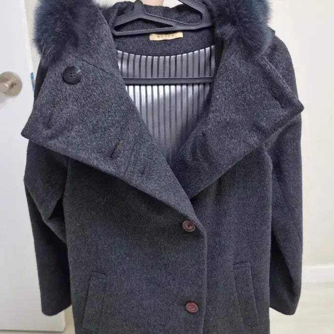 [BUNJANG] BOBOS Fox Fur Hooded Coat / BOBOS 폭스퍼 후드 코트 40사이즈 새제품