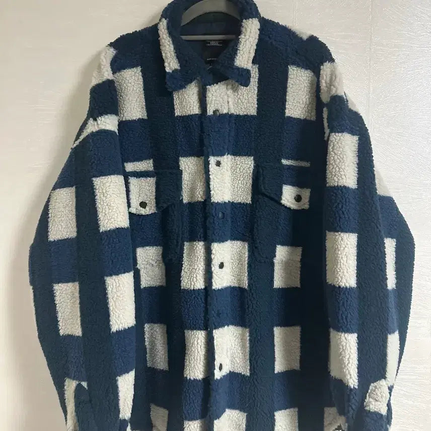 [BUNJANG] Morata Tolkien Checkered Sherpa Padded Jacket XL / Morata Tolkien뽀글이 체크 셔츠 패딩자켓 XL 새상품