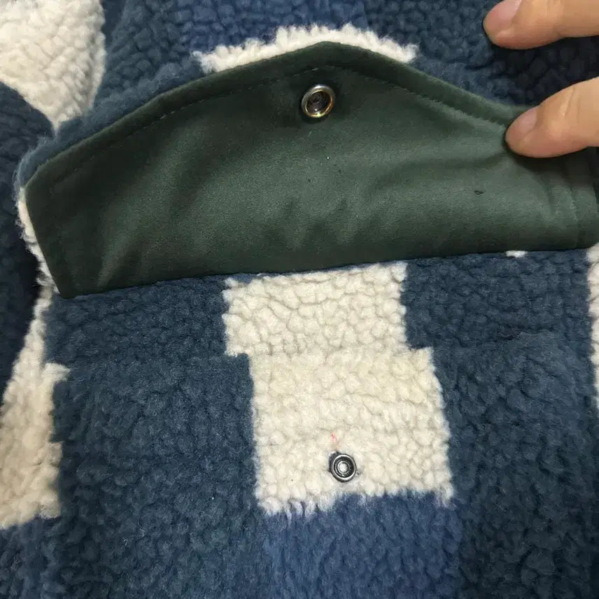[BUNJANG] Morata Tolkien Checkered Sherpa Padded Jacket XL / Morata Tolkien뽀글이 체크 셔츠 패딩자켓 XL 새상품