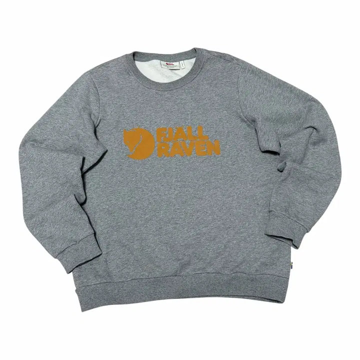 [BUNJANG] Fjallraven Logo Gray Sweatshirt / W)피엘라벤 로고 기모 그레이 맨투맨