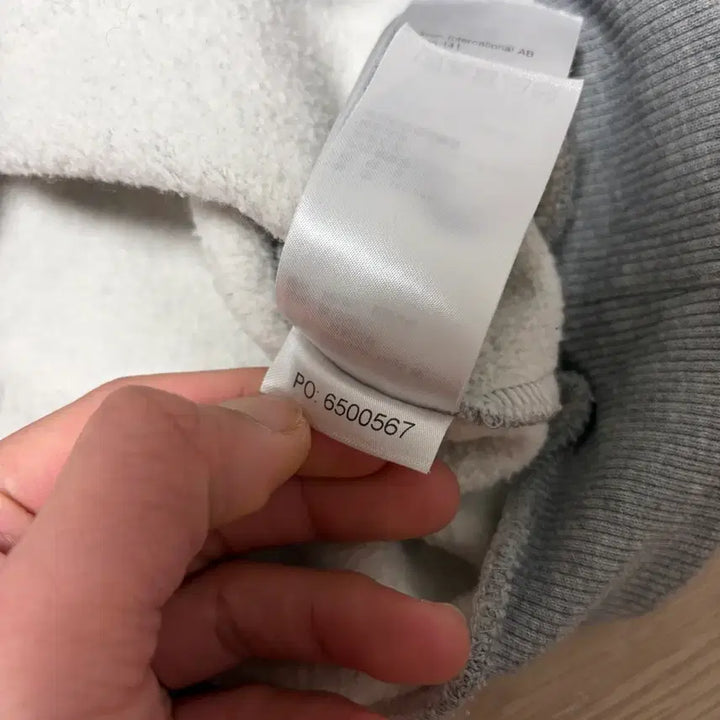 [BUNJANG] Fjallraven Logo Gray Sweatshirt / W)피엘라벤 로고 기모 그레이 맨투맨