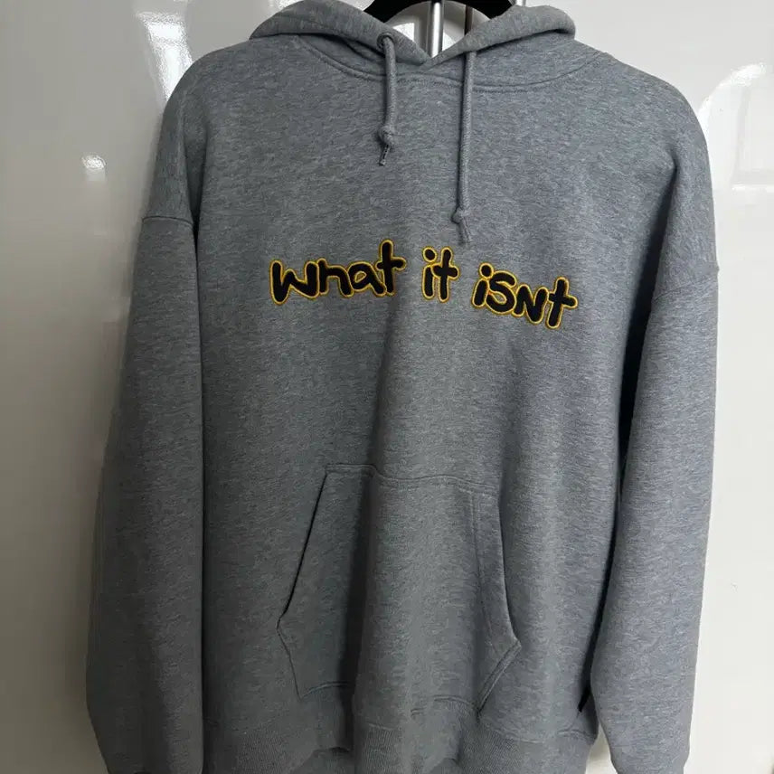 [BUNJANG] What It Isnt Gray Hoodie / 왓이리즌 회색 후드티