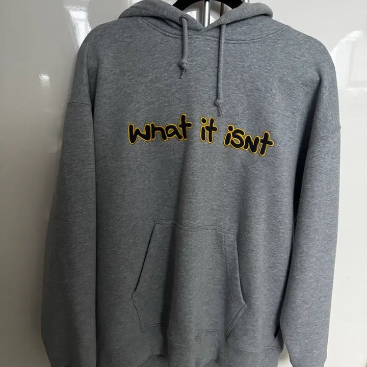 [BUNJANG] What It Isnt Gray Hoodie / 왓이리즌 회색 후드티