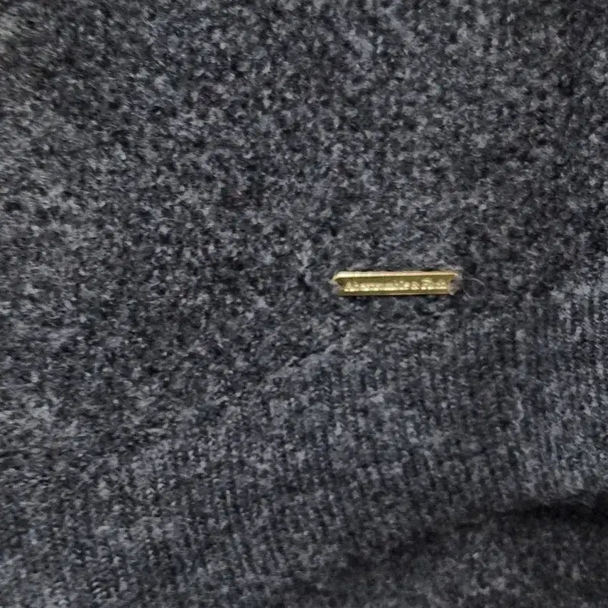 [BUNJANG] Abercrombie &amp; Fitch Neck Zip Round Knit Sweater / [M] 아베크롬비 넥 지퍼 라운드 니트 여성 M 다크그레이