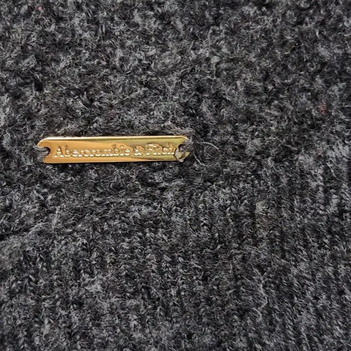[BUNJANG] Abercrombie &amp; Fitch Neck Zip Round Knit Sweater / [M] 아베크롬비 넥 지퍼 라운드 니트 여성 M 다크그레이