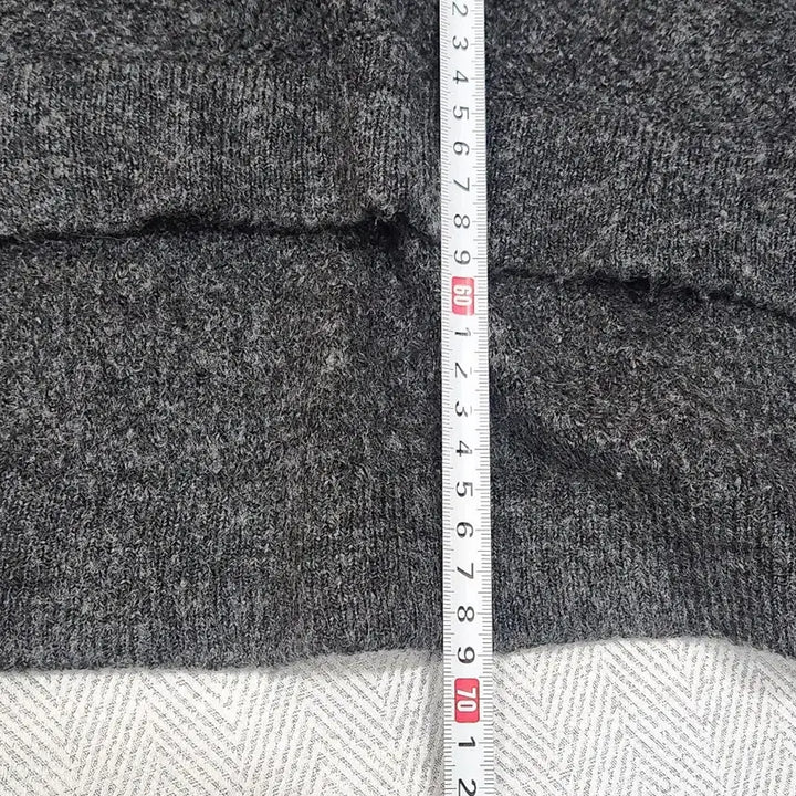 [BUNJANG] Abercrombie &amp; Fitch Neck Zip Round Knit Sweater / [M] 아베크롬비 넥 지퍼 라운드 니트 여성 M 다크그레이
