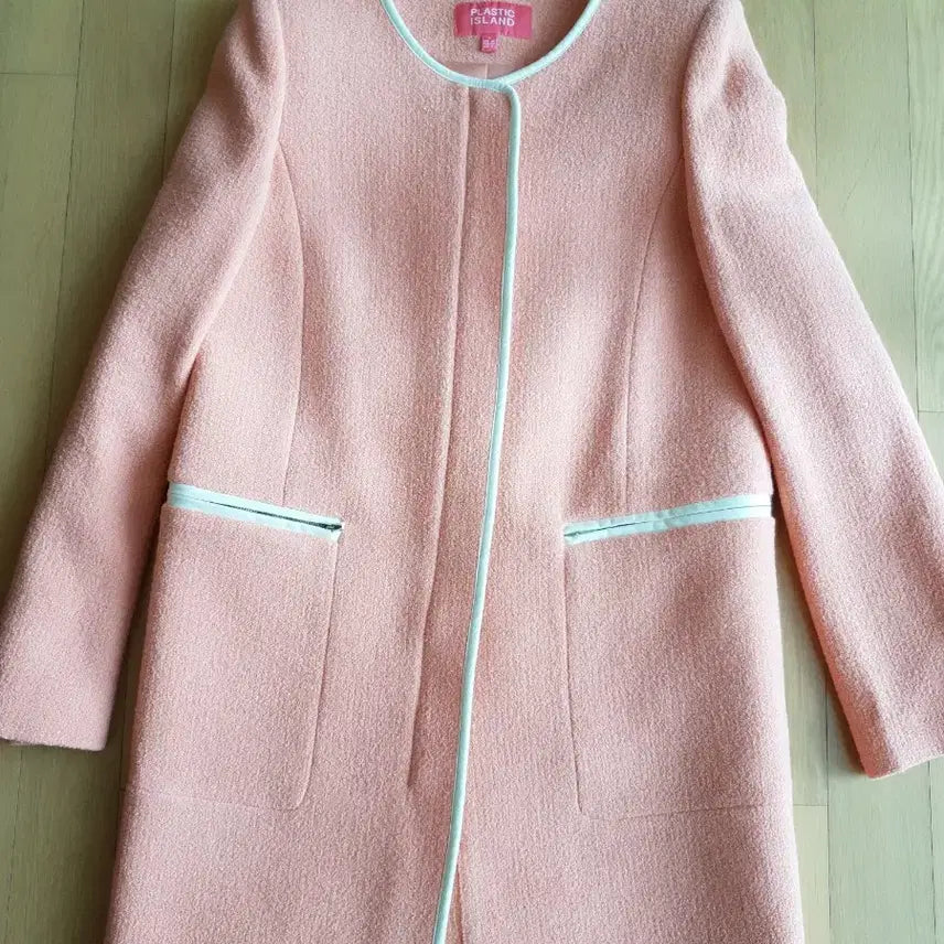 [BUNJANG] Plastic Island Peach-colored Wool Dress / 플라스틱아일랜드