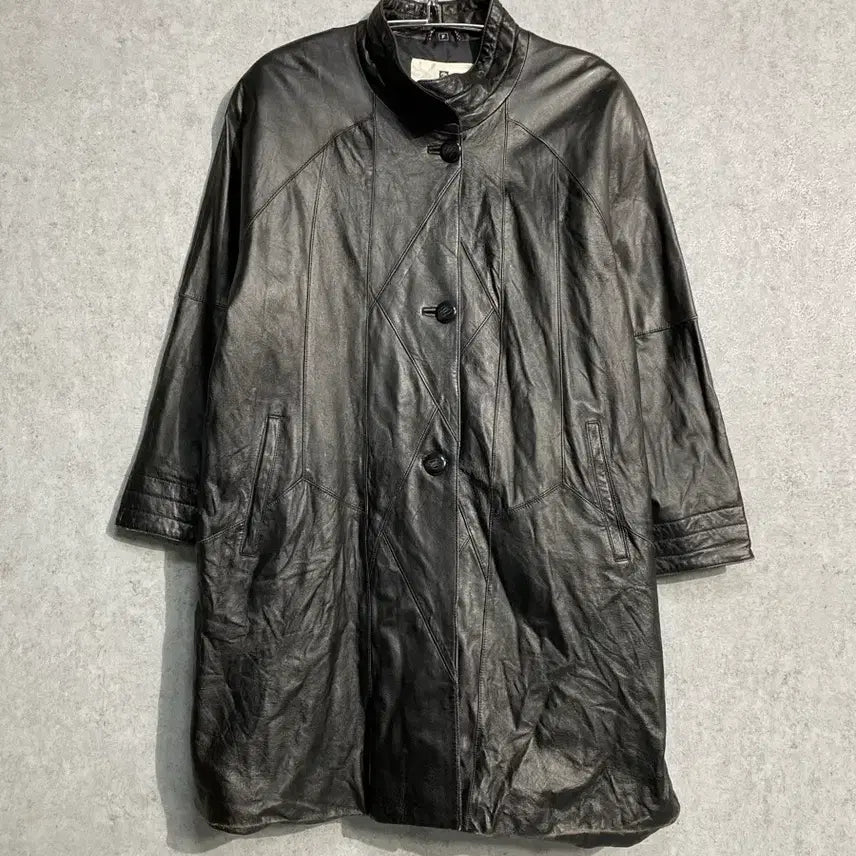 [BUNJANG] Pierre Balmain 90s Sheepskin Leather Coat / [F] 90s Pierre Balmain 발망 양가죽 레더코트