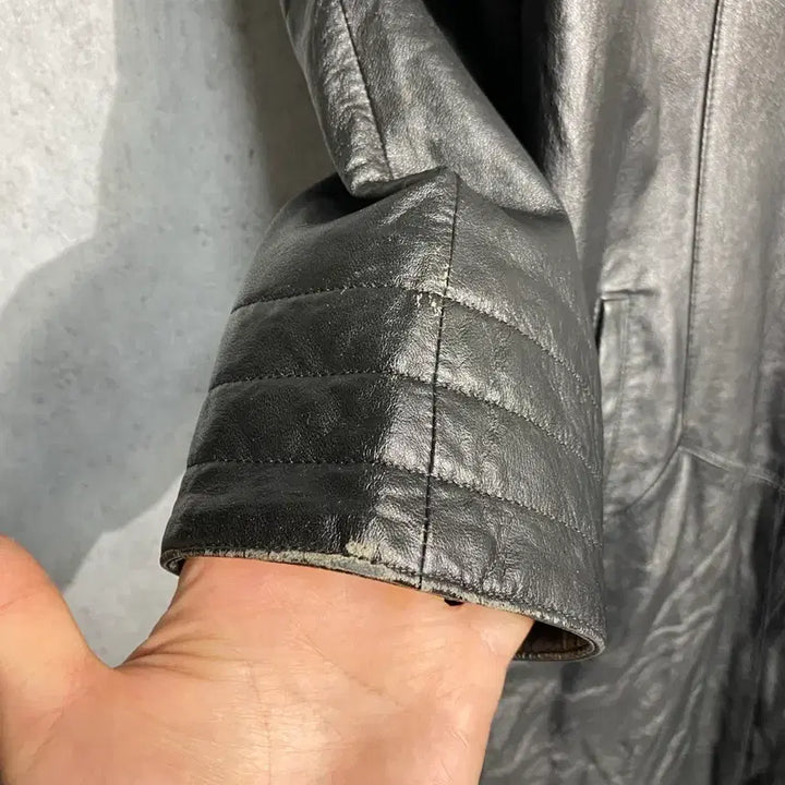 [BUNJANG] Pierre Balmain 90s Sheepskin Leather Coat / [F] 90s Pierre Balmain 발망 양가죽 레더코트