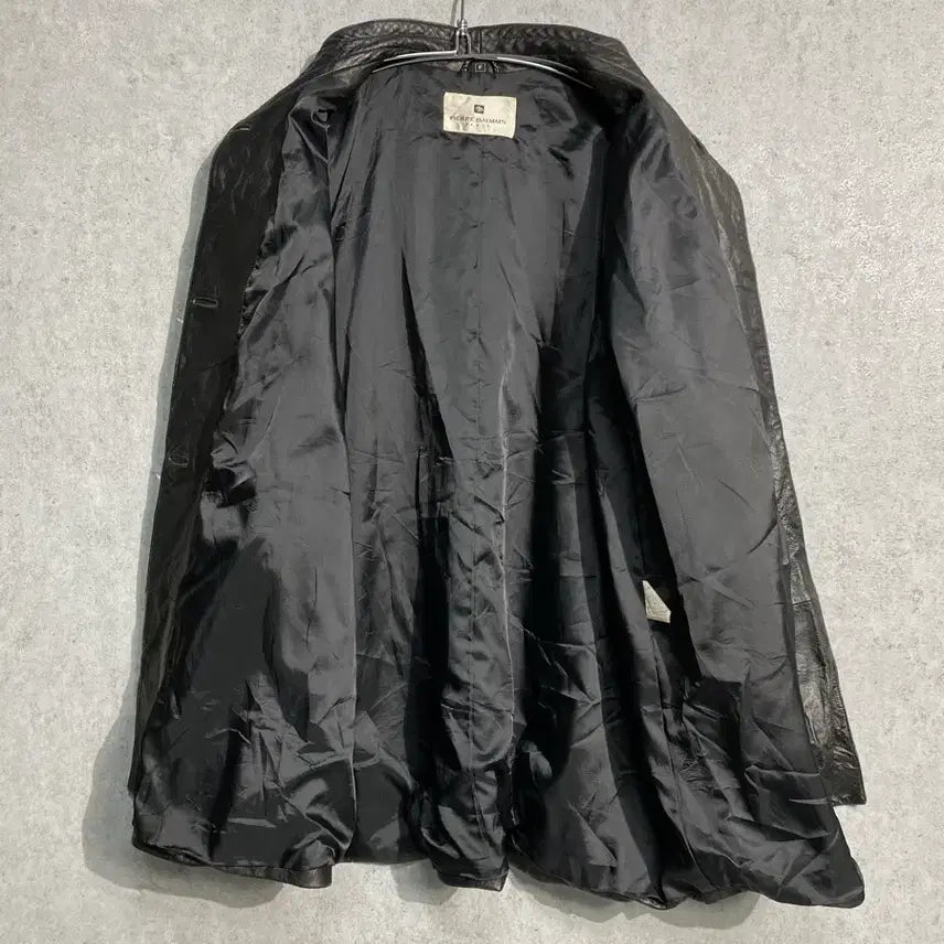 [BUNJANG] Pierre Balmain 90s Sheepskin Leather Coat / [F] 90s Pierre Balmain 발망 양가죽 레더코트