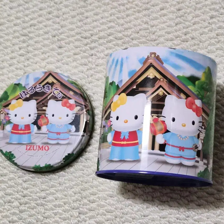 [BUNJANG] Hello Kitty Round Tin Case Container / 키티 원형 틴케이스 보관함