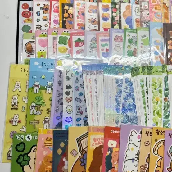 [BUNJANG] Unopened Stationery Stickers Bundle Set / 다꾸스티커110장 미개봉 문구류 씰판매 일괄