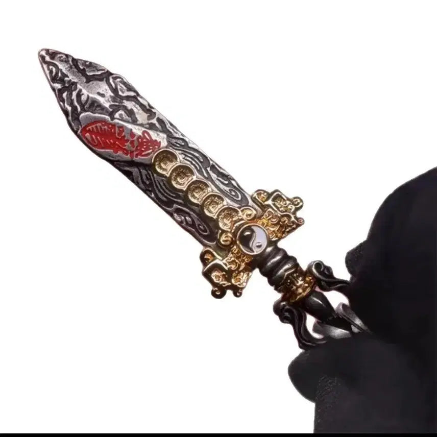 [BUNJANG] Dogi Hwangbaek Talisman Necklace / 도기: 도부검: 황백 부적 법령 퇴마퇴사 도금목 걸이