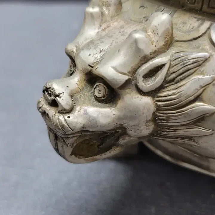 [BUNJANG] Baekdong Dragon Head Tripod Incense Burner / 백동 용두 삼족향로