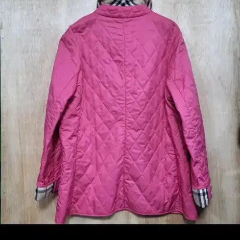 [BUNJANG] Burberry Pink Quilted Jacket L / 버버리 핑크 퀼팅 자켓 L