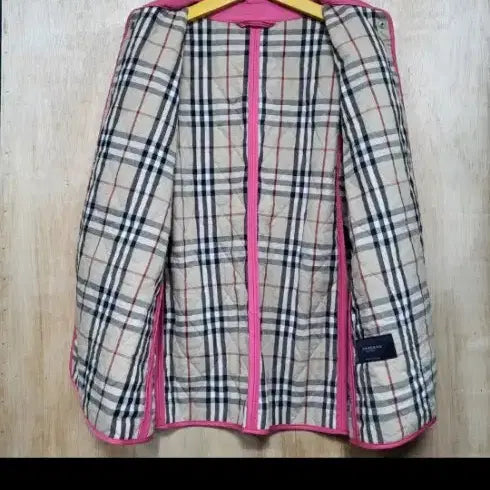 [BUNJANG] Burberry Pink Quilted Jacket L / 버버리 핑크 퀼팅 자켓 L