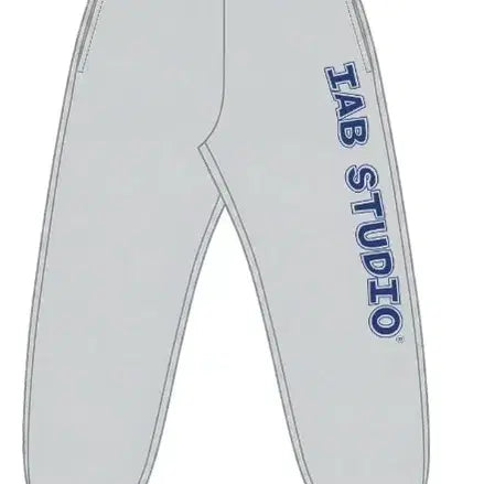 [BUNJANG] IAB Studio Straight Logo Sweatpants Light Gray L / 아이앱 스튜디오  스트레이트 로고 스웨트팬츠 라이트 그레이 L