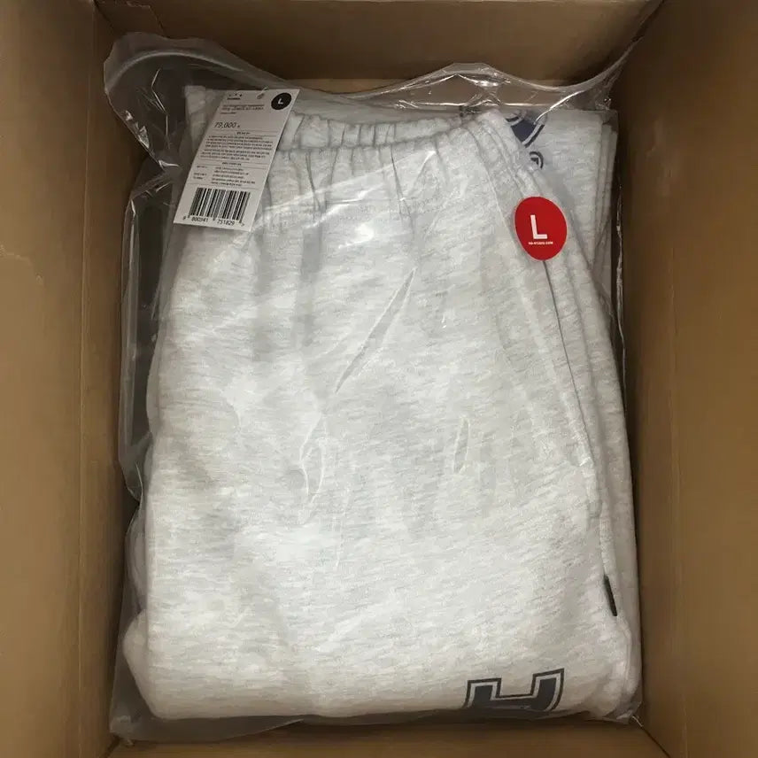 [BUNJANG] IAB Studio Straight Logo Sweatpants Light Gray L / 아이앱 스튜디오  스트레이트 로고 스웨트팬츠 라이트 그레이 L