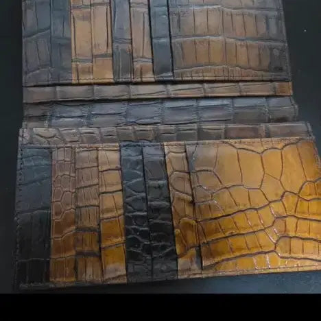 [BUNJANG] Genuine Crocodile Leather Long Wallet / 악어가죽 장지갑 판매합니다