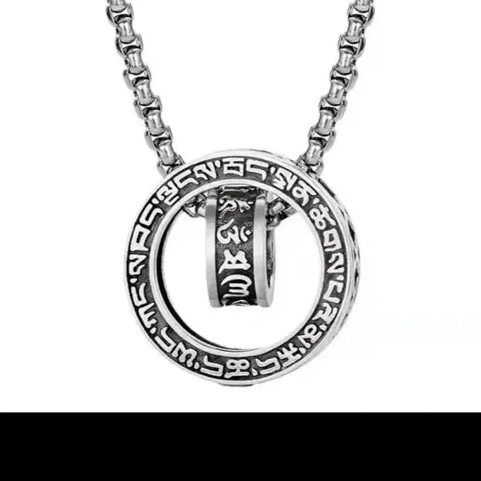 [BUNJANG] Om Mani Padme Hum Silver Necklace / 옴마니반메훔 실버  목걸이