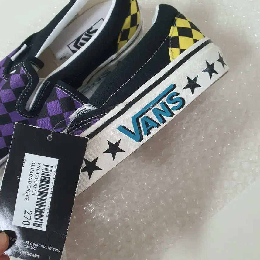 [BUNJANG] Vans 98Dx Slip-On Checkerboard Sneakers / 새상품) 반스 98Dx 슬립온 체커보드 270