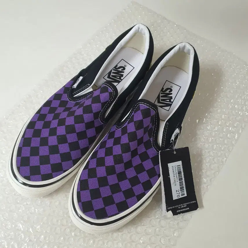 [BUNJANG] Vans 98Dx Slip-On Checkerboard Sneakers / 새상품) 반스 98Dx 슬립온 체커보드 270