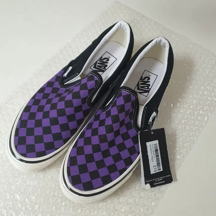 [BUNJANG] Vans 98Dx Slip-On Checkerboard Sneakers / 새상품) 반스 98Dx 슬립온 체커보드 270