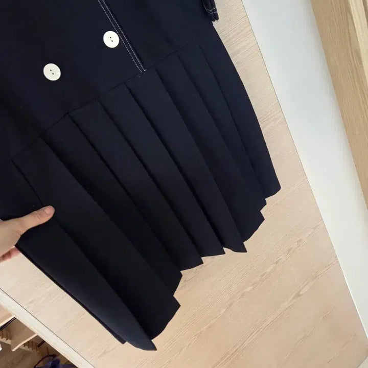[BUNJANG] Maybe Baby Pleats Collar Dress / 메이비 베이비 플리츠 카라 원피스 하객룩